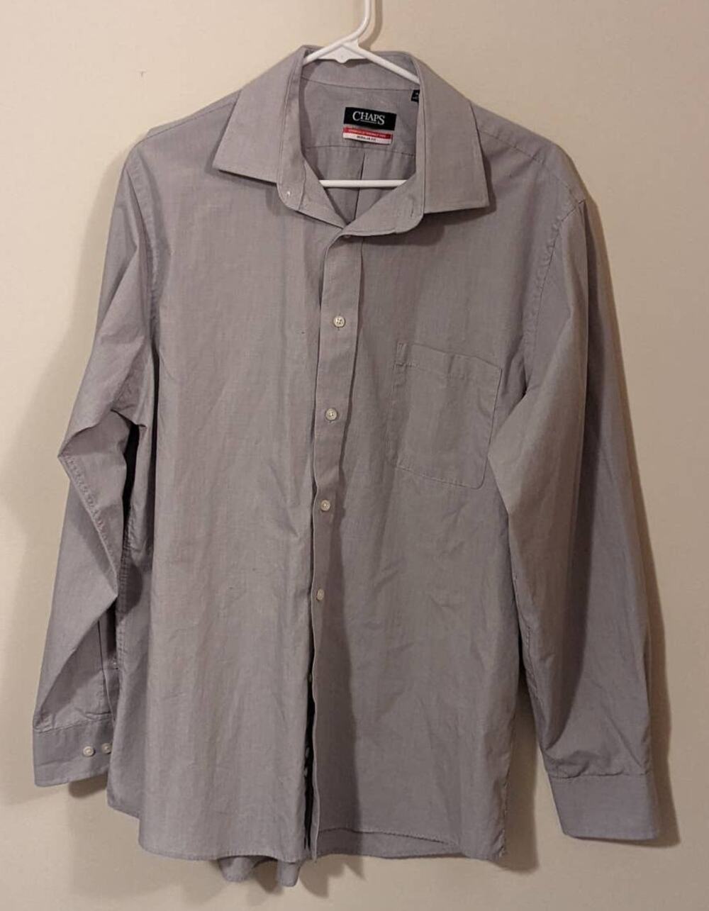 Chaps Mens Dress Shirt Large